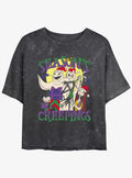 The Nightmare Before Christmas Season's Creepings Oogie Jack Sally Mineral Wash Girls Crop T-Shirt T-Shirt | Bold Graphic Edition | Must-Have Style