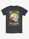 The Nightmare Before Christmas Jack Sally The Lovers Tarot Card Mineral Wash T-Shirt T-Shirt | Best-Selling Design | High Demand Item
