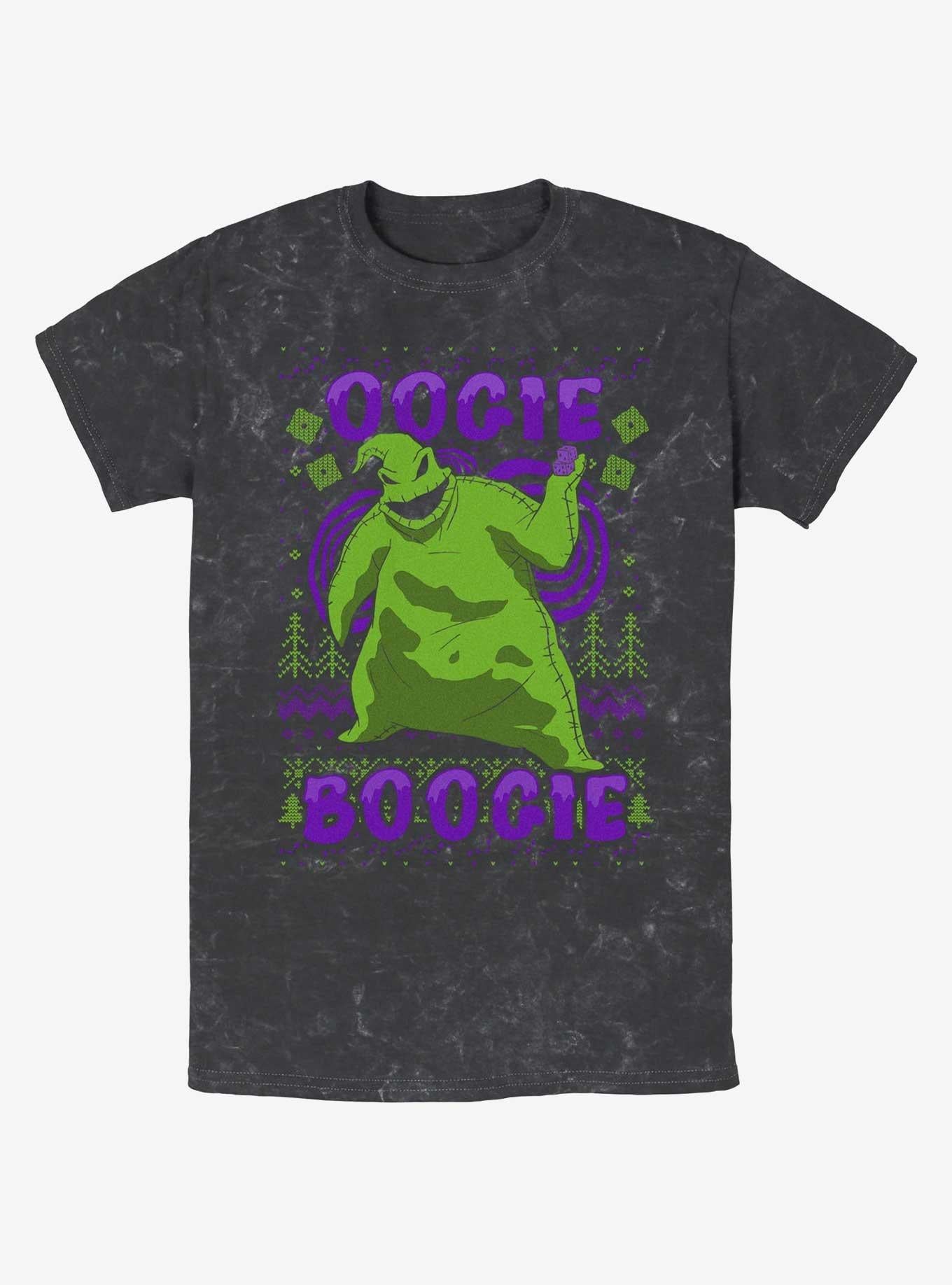 Disney The Nightmare Before Christmas Oogie Boogie Christmas Mineral Wash T-Shirt T-Shirt | Bold Graphic Edition | Must-Have Style