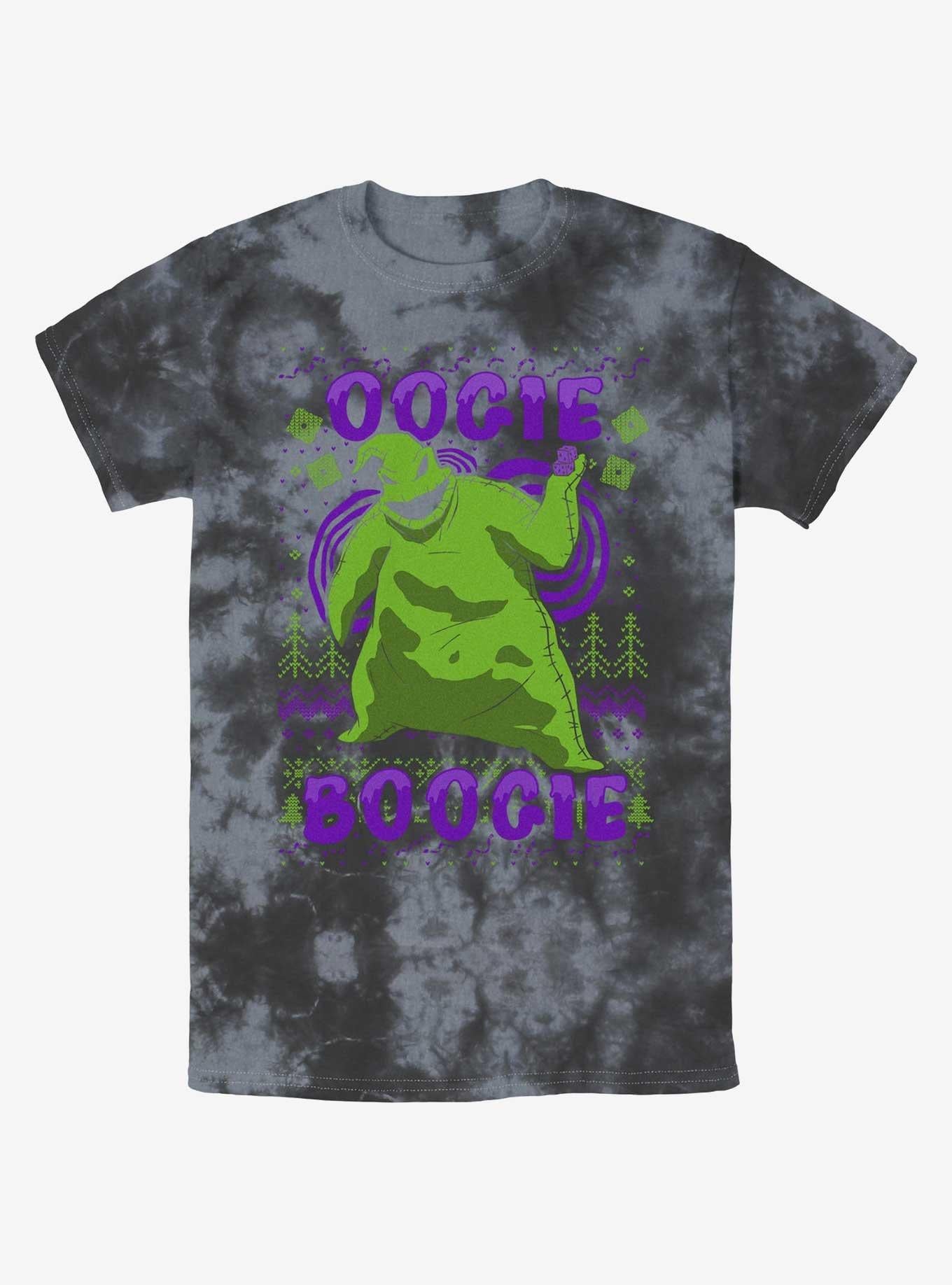 Disney The Nightmare Before Christmas Oogie Boogie Christmas Tie-Dye T-Shirt T-Shirt | Top Trending Artwork | Top Pick For Fans
