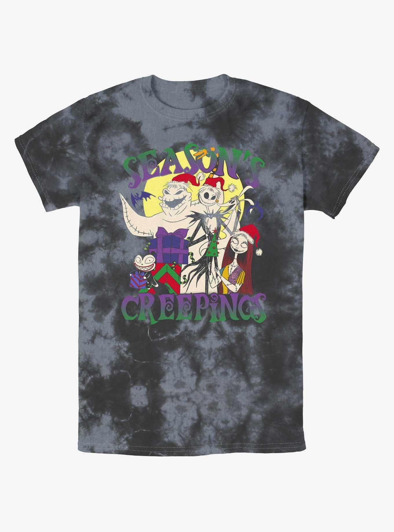 The Nightmare Before Christmas Season's Creepings Oogie Jack Sally Tie-Dye T-Shirt T-Shirt | Premium Graphic | Perfect For Daily Wear