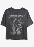 Disney The Nightmare Before Christmas Jack and Boogie Mineral Wash Girls Crop T-Shirt T-Shirt | Premium Graphic | Perfect For Daily Wear