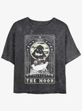 The Nightmare Before Christmas Oogie Boogie The Moon Tarot Card Mineral Wash Girls Crop T-Shirt T-Shirt | Premium Graphic | Top Pick For Fans