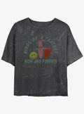 Disney The Nightmare Before Christmas Now and Forever Lock Shock Barrel Mineral Wash Girls Crop T-Shirt T-Shirt | Premium Graphic | Top Pick For Fans