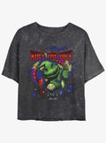The Nightmare Before Christmas Oogie Dice Mineral Wash Girls Crop T-Shirt T-Shirt | Exclusive Art Design | Perfect For Daily Wear