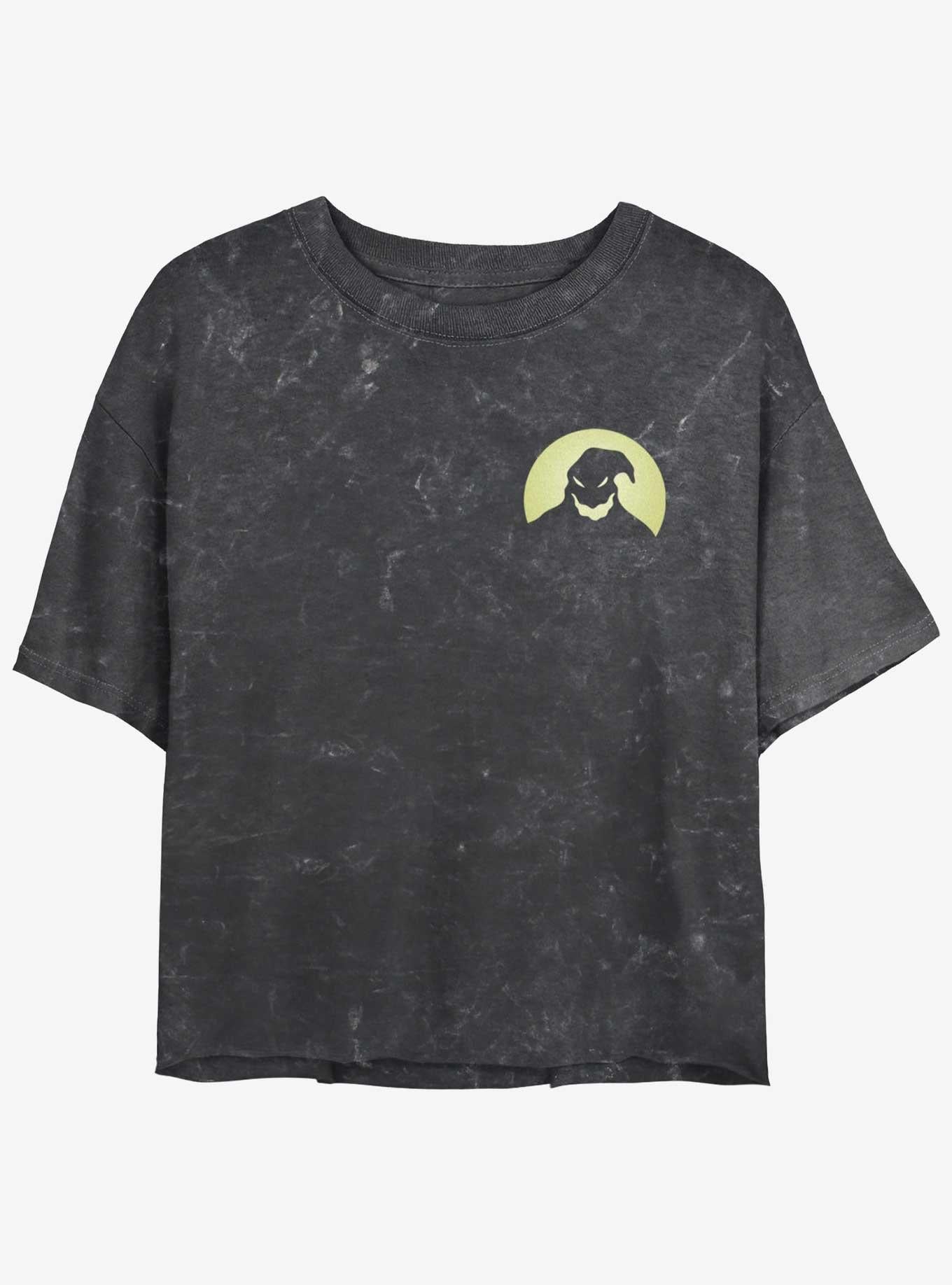 The Nightmare Before Christmas Oogie Boogie Pocket Mineral Wash Girls Crop T-Shirt T-Shirt | Bold Graphic Edition | Perfect For Daily Wear