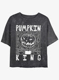 Disney The Nightmare Before Christmas Jack Pumpkin King Mineral Wash Girls Crop T-Shirt T-Shirt | High-Quality Print | Great Gift Idea