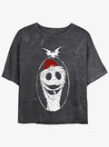 Disney The Nightmare Before Christmas Santa Jack Mineral Wash Girls Crop T-Shirt T-Shirt | Top Trending Artwork | Trending Now