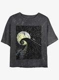 Disney The Nightmare Before Christmas Jack On Spiral Hill Mineral Wash Girls Crop T-Shirt T-Shirt | Best-Selling Design | High Demand Item