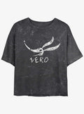 The Nightmare Before Christmas Zero Face Mineral Wash Girls Crop T-Shirt T-Shirt | Best-Selling Design | High Demand Item