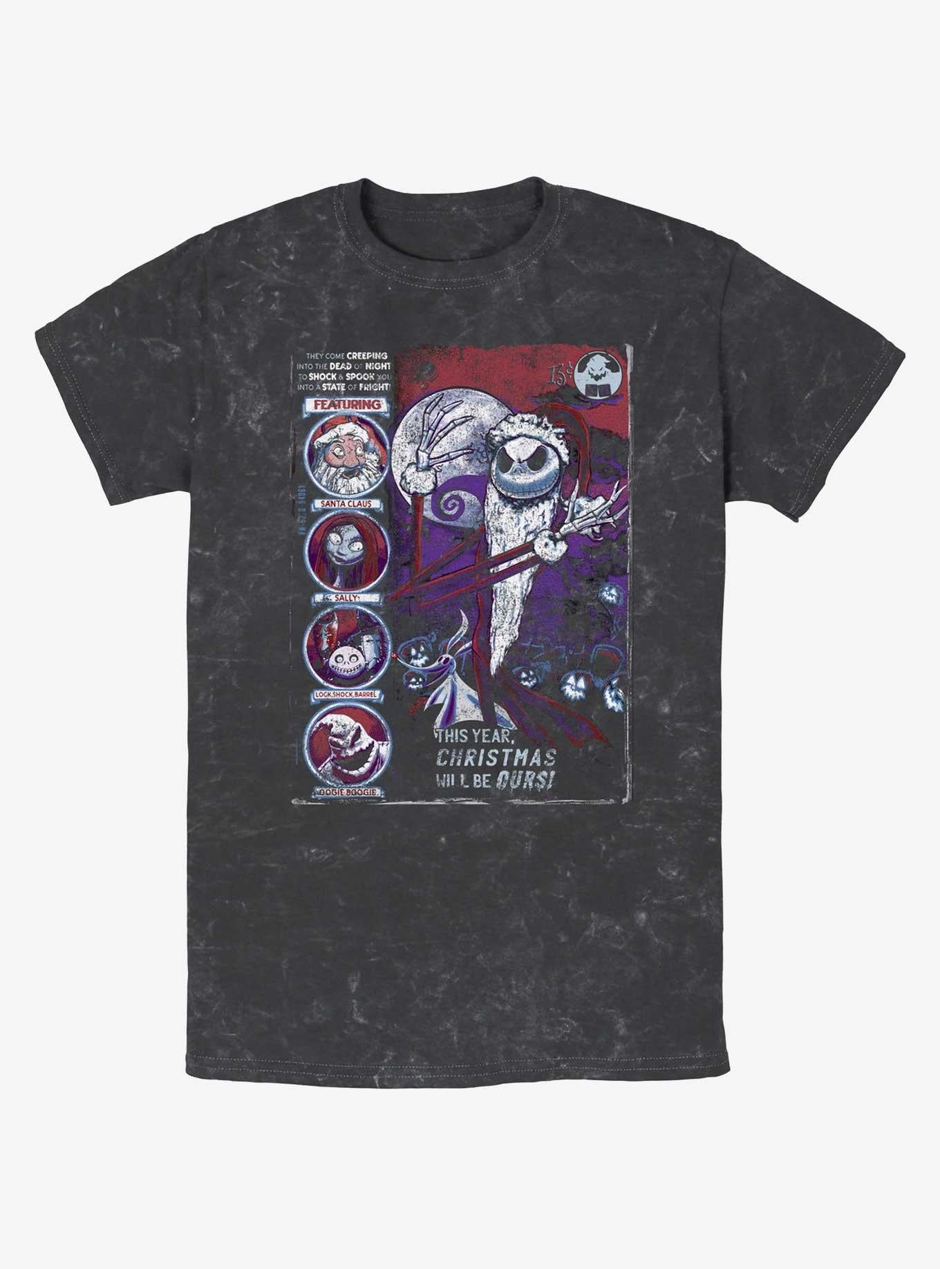 The Nightmare Before Christmas First Nightmare Mineral Wash T-Shirt T-Shirt | Trending Streetwear Style | Must-Have Style