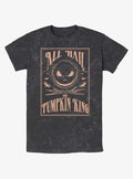 The Nightmare Before Christmas Hail The Pumpkin King Mineral Wash T-Shirt T-Shirt | Fan Favorite Style | Perfect For Daily Wear