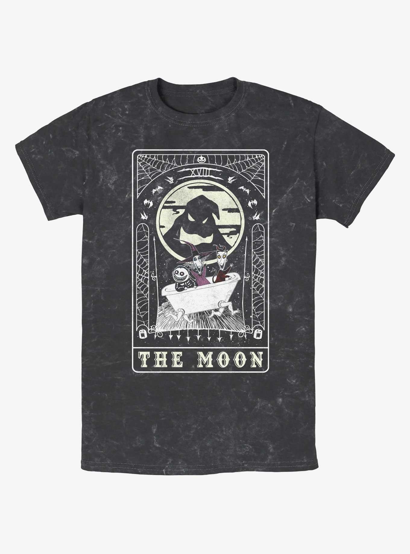 The Nightmare Before Christmas Oogie Boogie The Moon Tarot Card Mineral Wash T-Shirt T-Shirt | Bold Graphic Edition | Top Pick For Fans