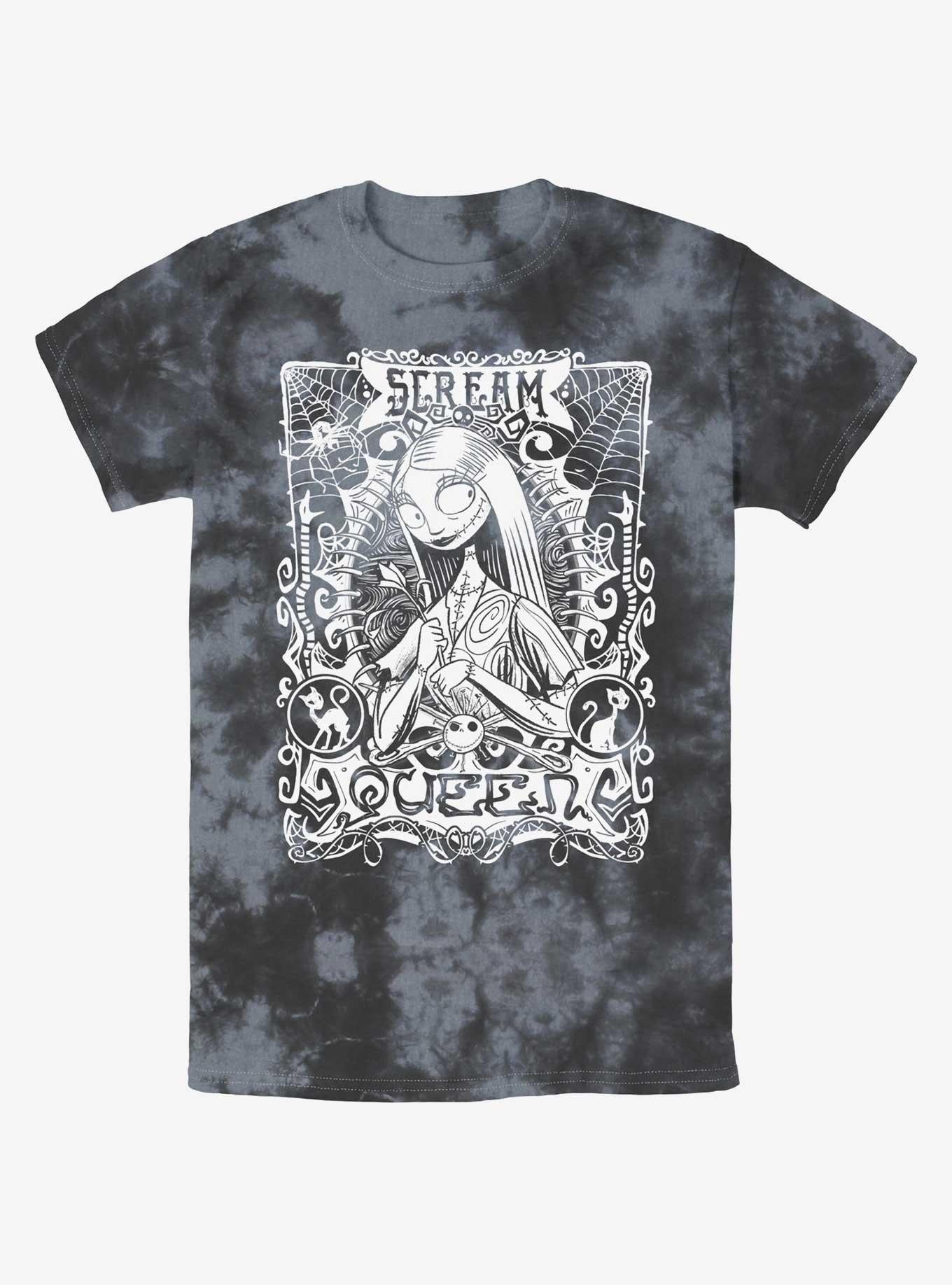 Disney The Nightmare Before Christmas Sally Scream Queen Tie-Dye T-Shirt T-Shirt | Trending Streetwear Style | Must-Have Style
