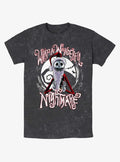 Disney The Nightmare Before Christmas Santa Jack Wonderful Nightmare Mineral Wash T-Shirt T-Shirt | Top Trending Artwork | Must-Have Style