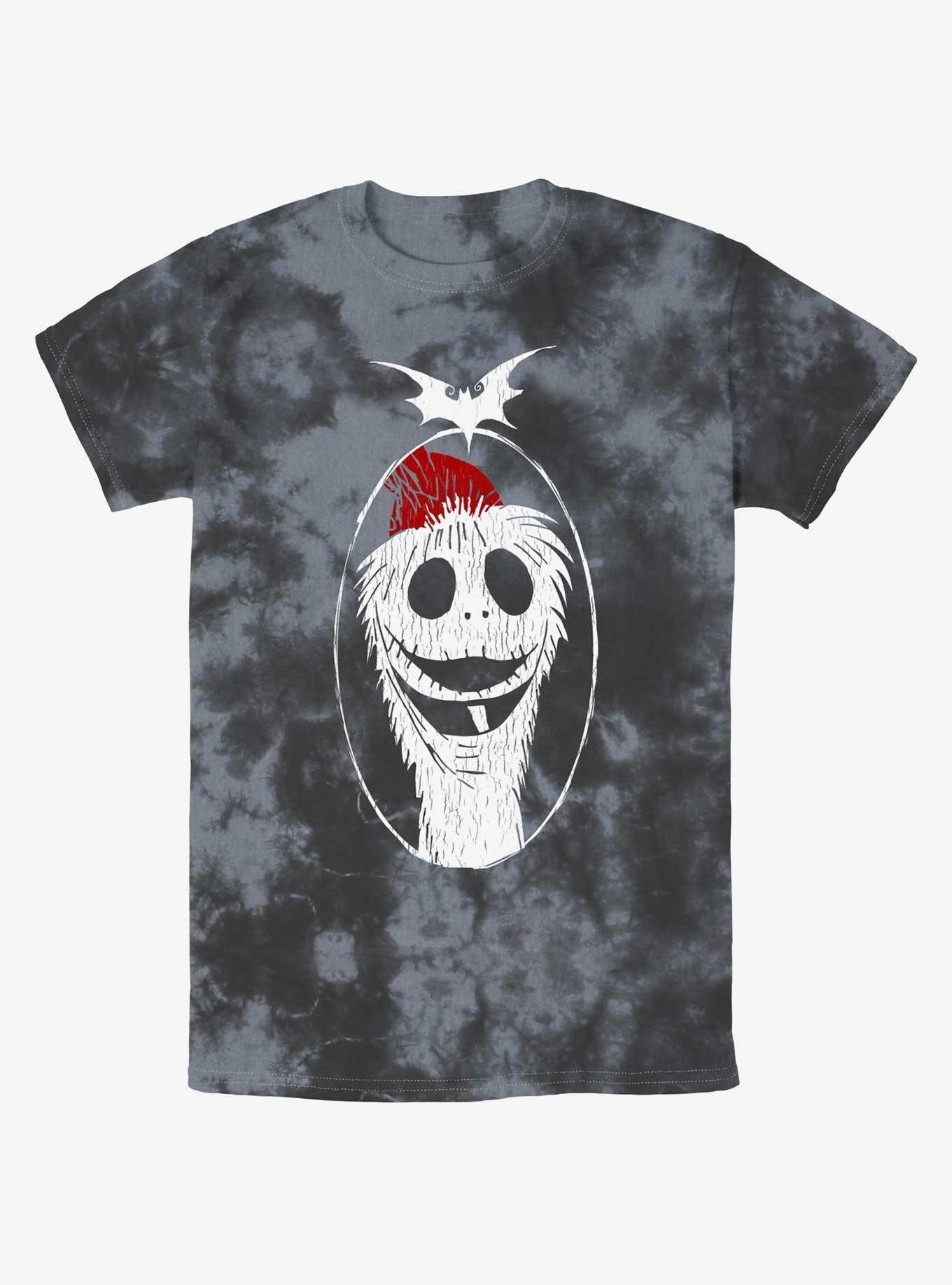 Disney The Nightmare Before Christmas Santa Jack Tie-Dye T-Shirt T-Shirt | Best-Selling Design | Trending Now