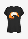 Disney The Nightmare Before Christmas Jack And Sally Haunt Hill Girls T-Shirt T-Shirt | Trending Streetwear Style | High Demand Item