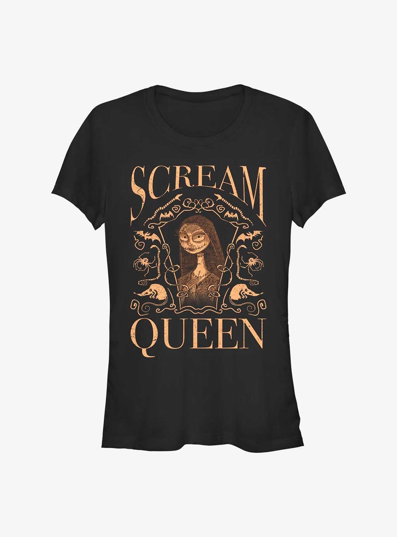 Disney The Nightmare Before Christmas Sally Scream Queen Girls T-Shirt T-Shirt | Vintage Graphic Vibe | Must-Have Style