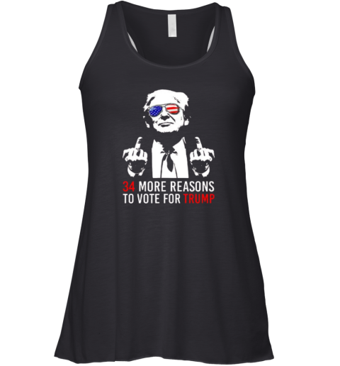 34 More Reasons To Vote For Trump Racerback Tank