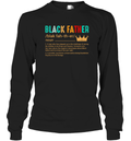 Black Father Definition Long Sleeve T Shirt