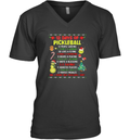 Christmas 12 Days Of Pickleball V Neck T Shirt