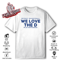Detroit Basketball Detroit We Love The D Playoffs 2025 T Shirt