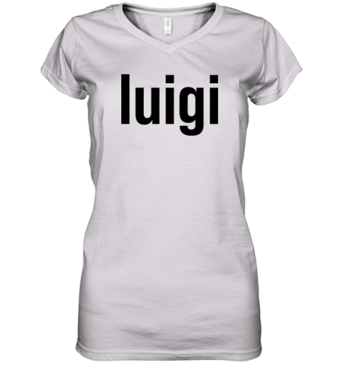 Brat Luigi Women039S V Neck T Shirt