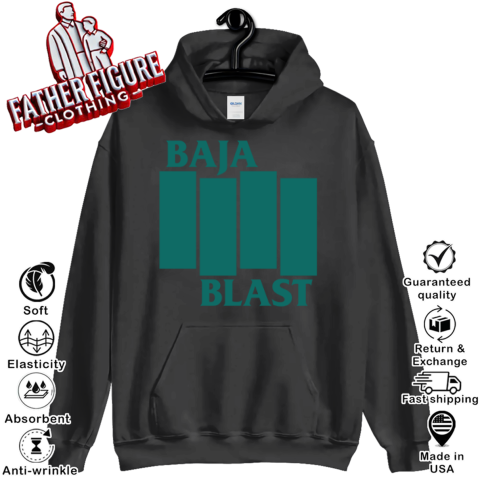 Baja Blast Black Flag Hoodie