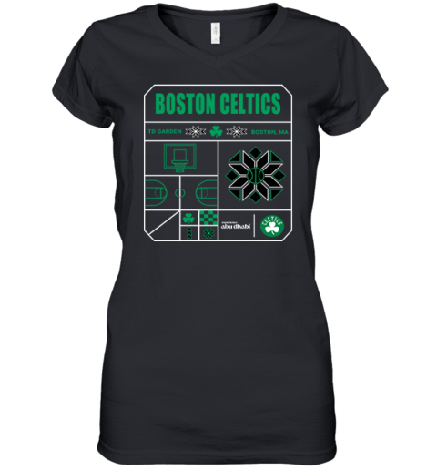 Boston Celtics Experience Abu Dhabi Women039S V Neck T Shirt