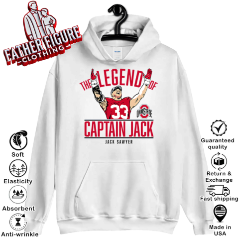 Captain Jack Sawyer The Legend Of Ohio State Hoodie