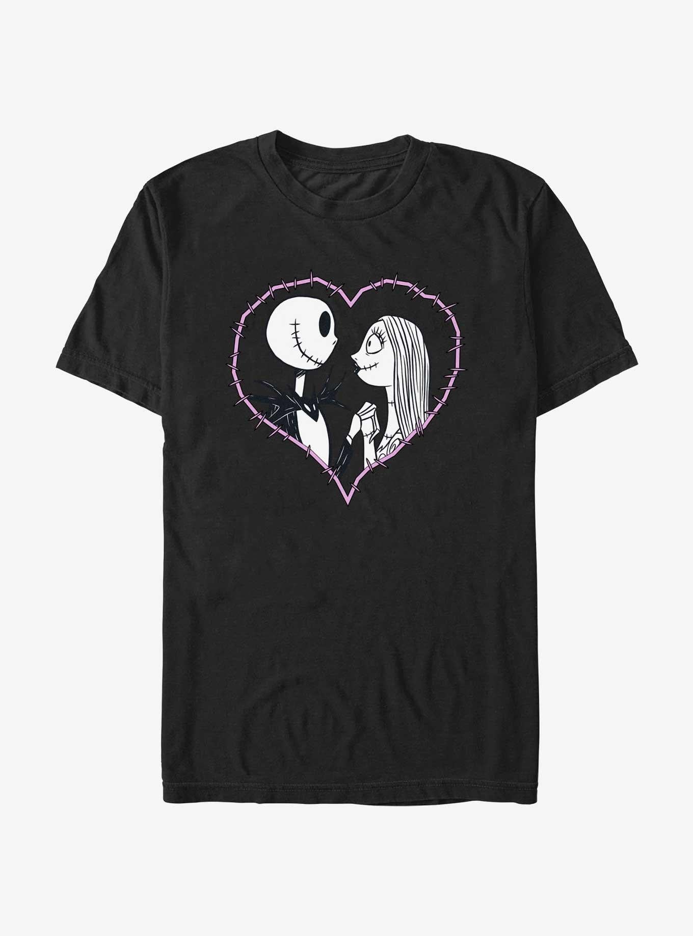 The Nightmare Before Christmas Jack Sally Heart Stitch T-Shirt T-Shirt | Fan Favorite Style | Trending Now