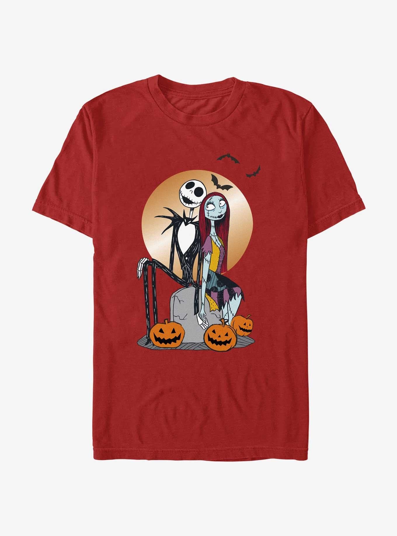 Disney The Nightmare Before Christmas Jack and Sally Holding Hands T-Shirt T-Shirt | Fan Favorite Style | Top Pick For Fans