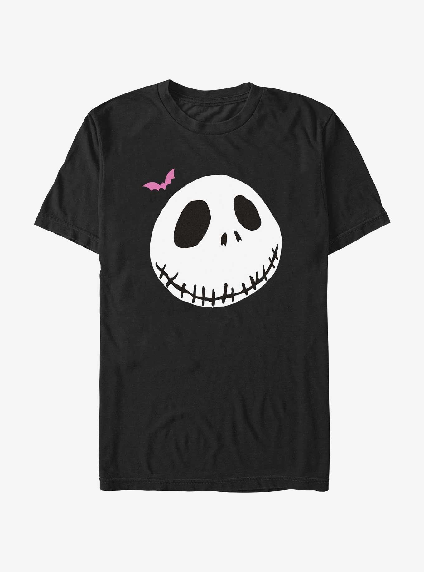 Disney The Nightmare Before Christmas Jack Skull Bat T-Shirt T-Shirt | Bold Graphic Edition | High Demand Item