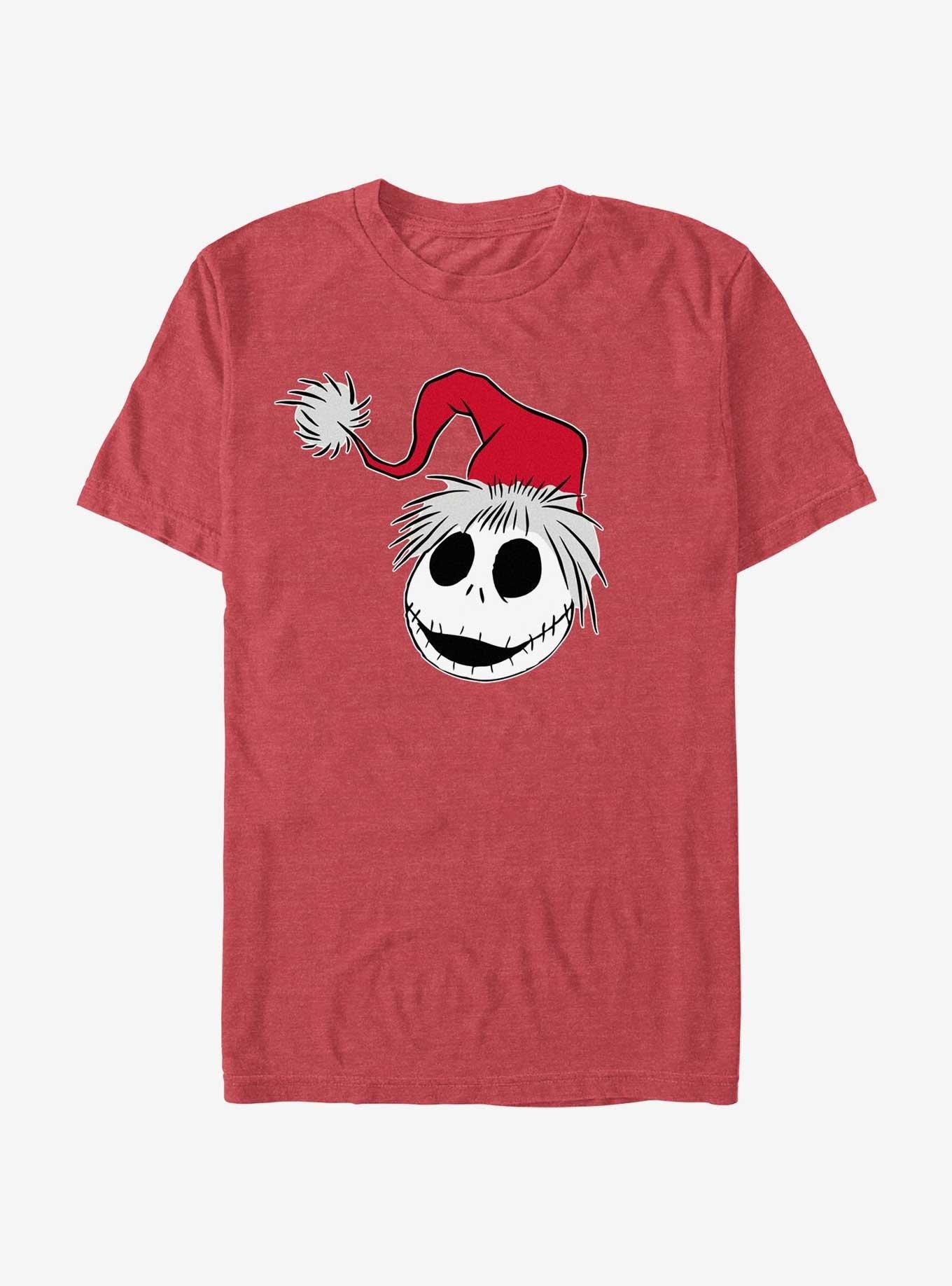 Disney The Nightmare Before Christmas Santa Hat Jack T-Shirt T-Shirt | Bold Graphic Edition | Great Gift Idea