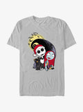 Disney The Nightmare Before Christmas Santa Jack and Sally T-Shirt T-Shirt | Vintage Graphic Vibe | High Demand Item