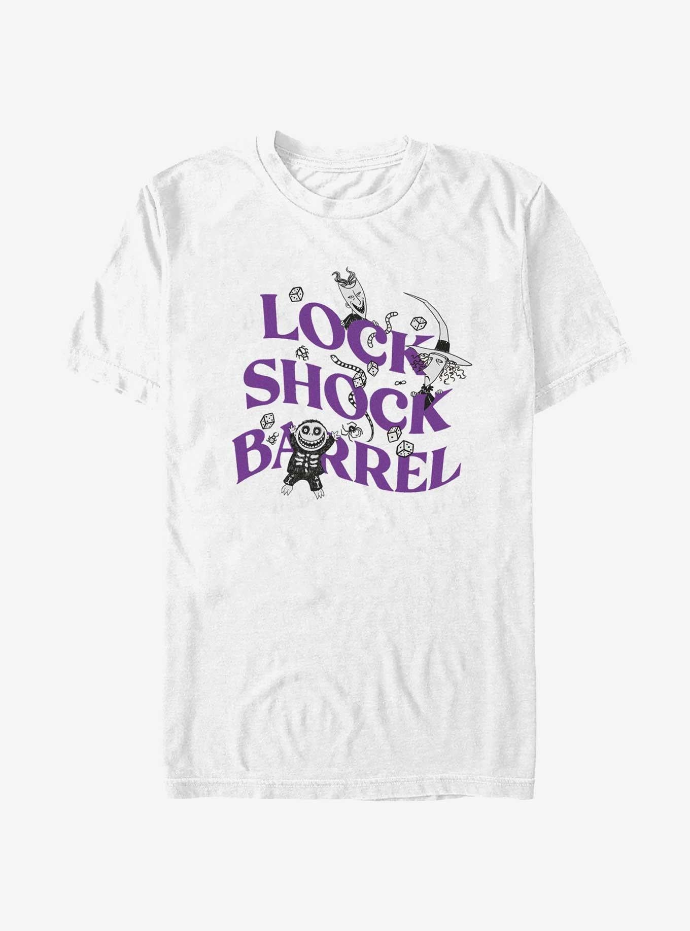 Disney The Nightmare Before Christmas Tricksters Three Lock Shock Barrel T-Shirt T-Shirt | Best-Selling Design | Trending Now