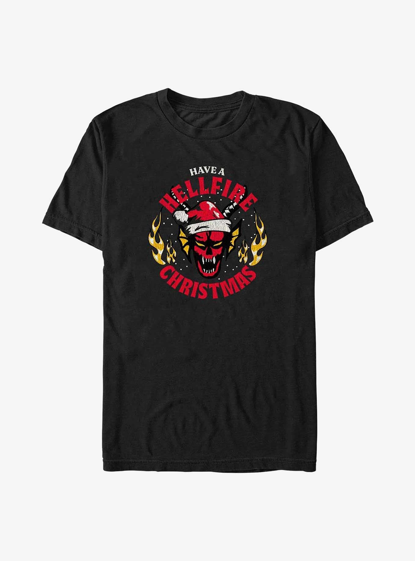 Stranger Things Have A Hellfire Christmas T-Shirt T-Shirt | Premium Graphic | Must-Have Style