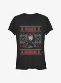 Marvel Black Widow Ugly Christmas Girls T-Shirt | Premium Unisex T-Shirt, Trending Graphic Tee