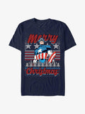 Marvel Captain America Christmas T-Shirt T-Shirt | Fan Favorite Style | High Demand Item