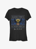 Marvel X-Men Wolverine Ugly Christmas Girls T-Shirt | Premium Unisex T-Shirt, Trending Graphic Tee