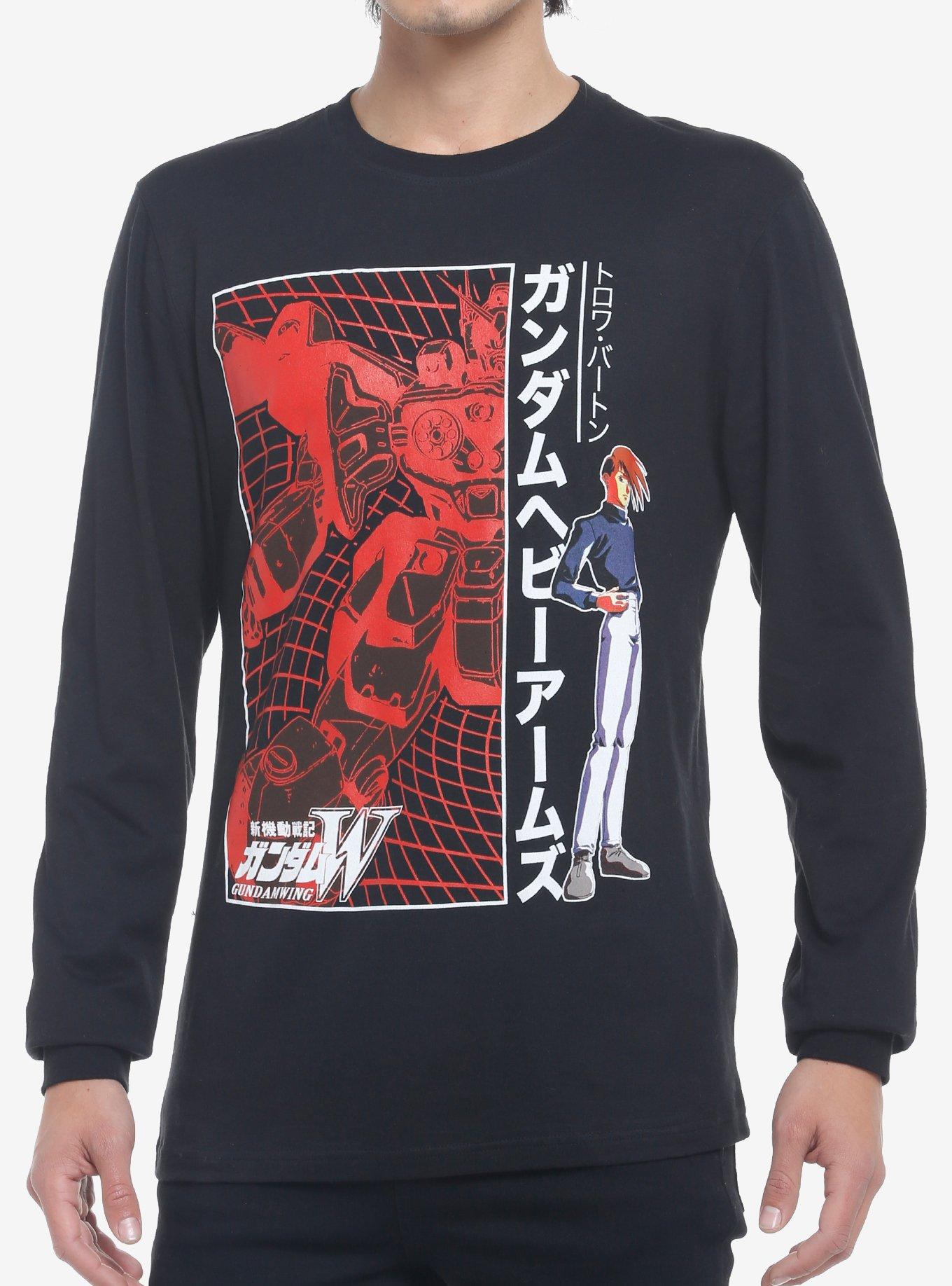 Mobile Suit Gundam Wing Trowa LongSleeve TShirt Graphic Tee | Graphic Tee | Unisex Shirt | Premium Quality Apparel