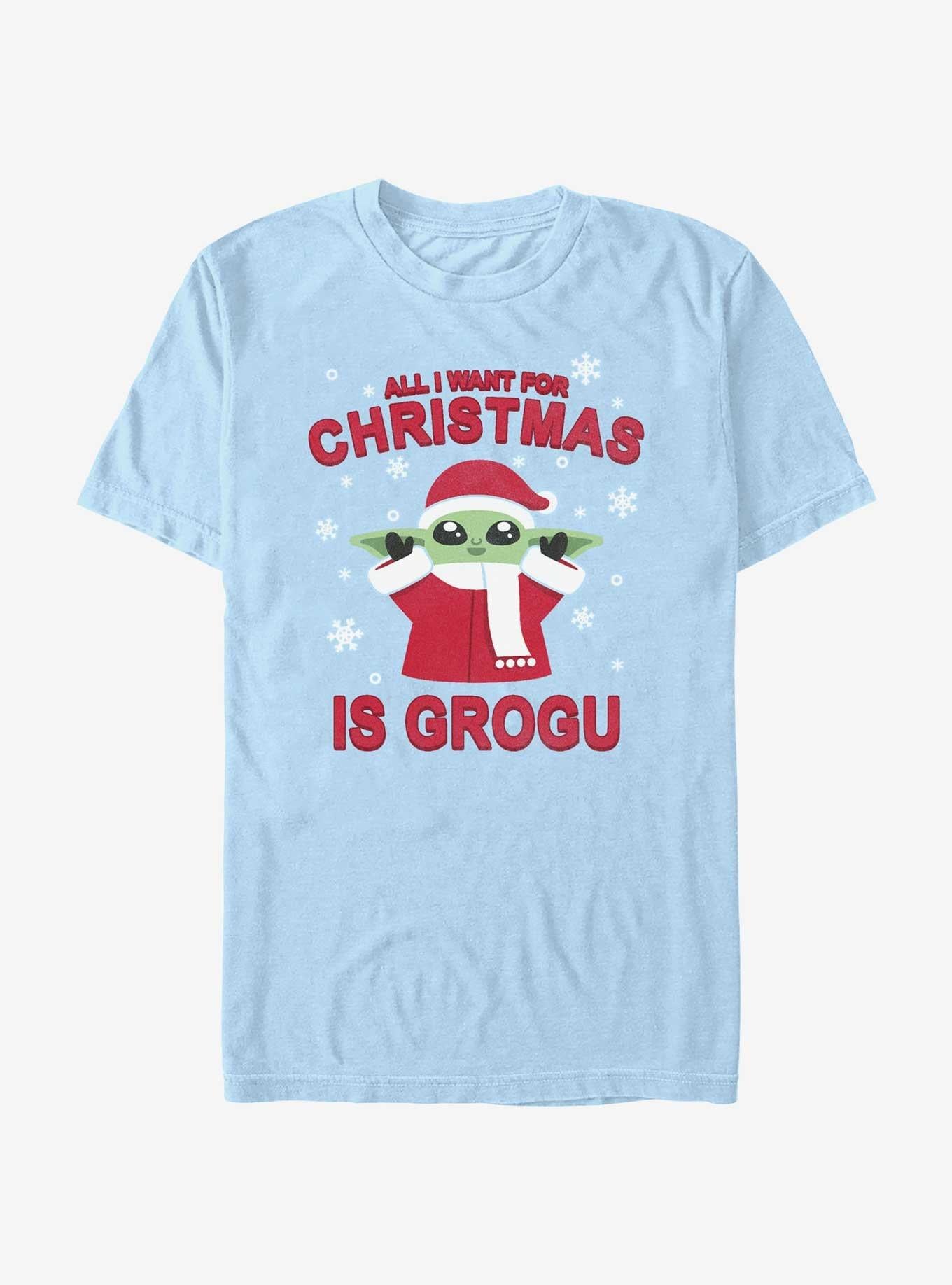 Star Wars The Mandalorian Grogu For Christmas T-Shirt T-Shirt | High-Quality Print | High Demand Item