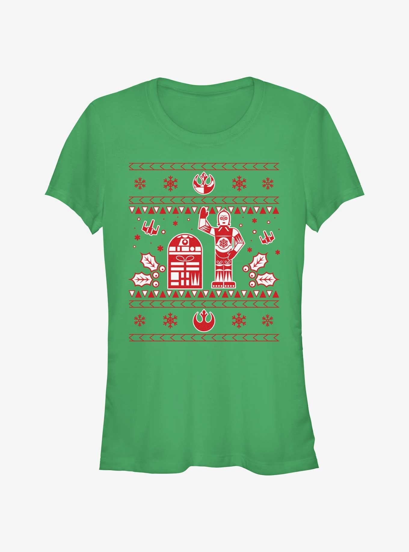 Star Wars Droid Ugly Christmas Girls T-Shirt T-Shirt | High-Quality Print | Perfect For Daily Wear