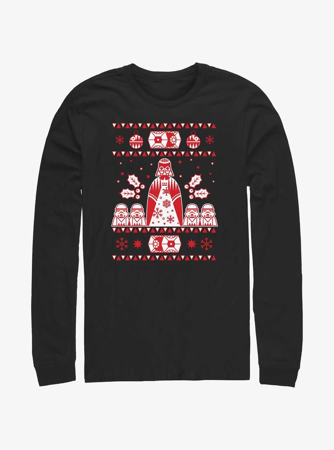 Star Wars Empire Ugly Christmas Long-Sleeve T-Shirt T-Shirt | Top Trending Artwork | Perfect For Daily Wear