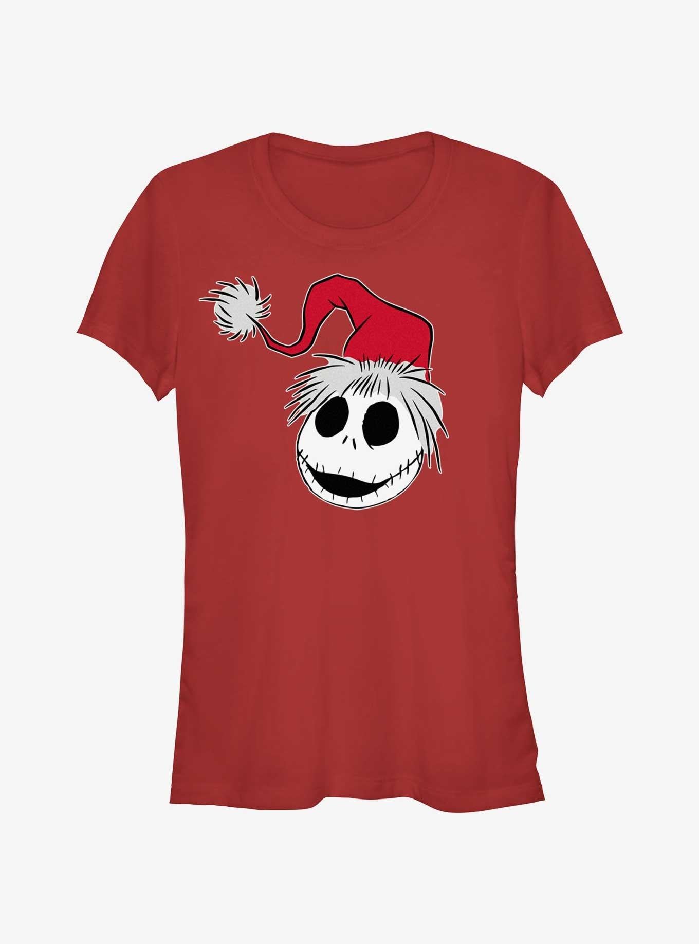Disney The Nightmare Before Christmas Santa Hat Jack Girls T-Shirt T-Shirt | High-Quality Print | Great Gift Idea