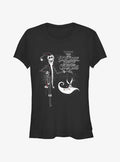 Disney The Nightmare Before Christmas Santa Jack and Zero Girls T-Shirt T-Shirt | Fan Favorite Style | Trending Now
