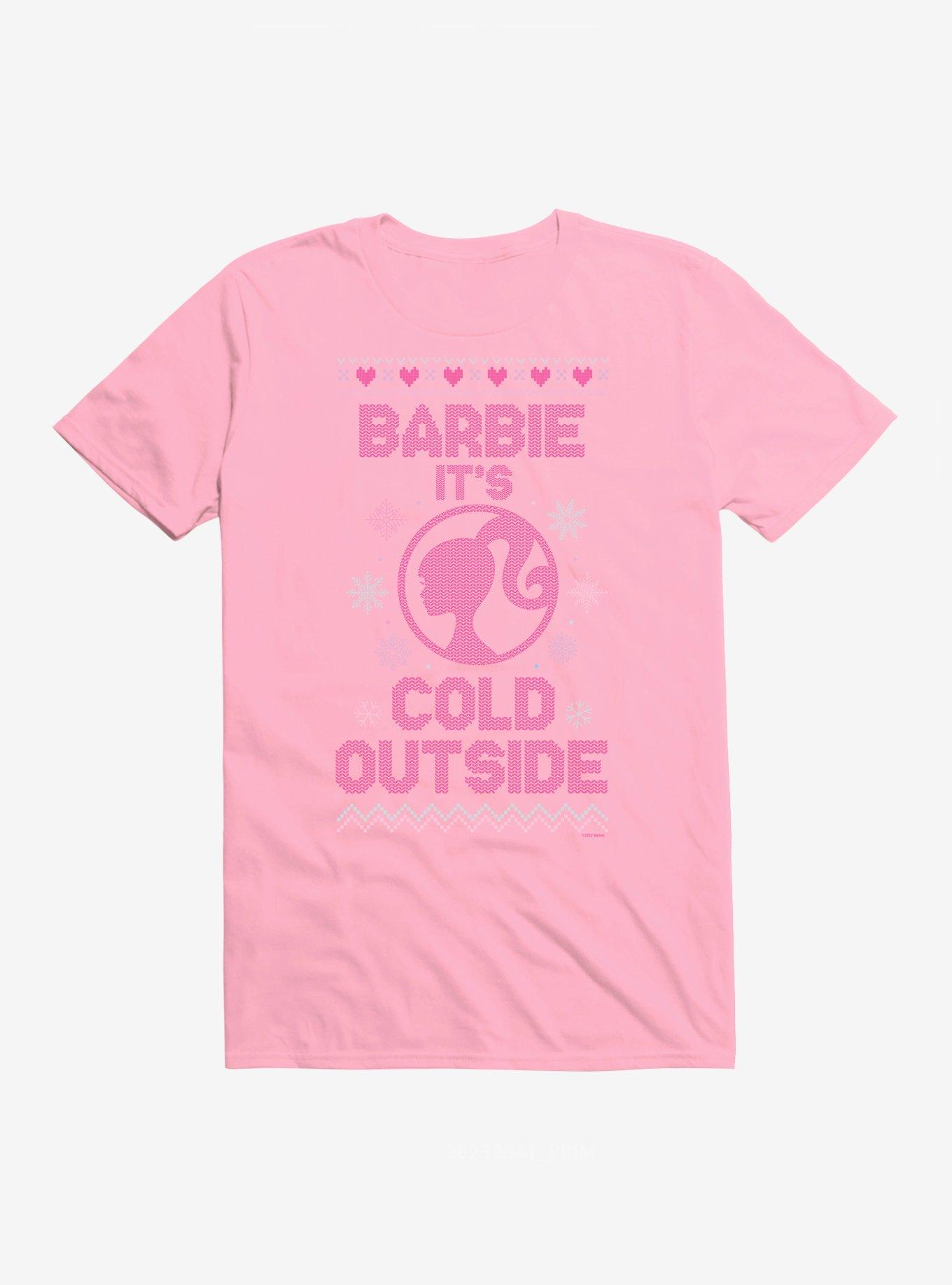 Barbie It's Cold Outside Ugly Christmas Pattern T-Shirt T-Shirt | High-Quality Print | Must-Have Style