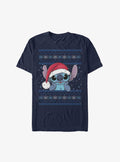 Disney Lilo Stitch Santa Hat Ugly Christmas Extra Soft T-Shirt T-Shirt | Fan Favorite Style | Top Pick For Fans