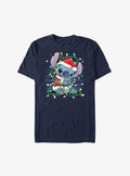 Disney Lilo Stitch Santa Stitch Christmas Lights Extra Soft T-Shirt T-Shirt | Premium Graphic | Great Gift Idea