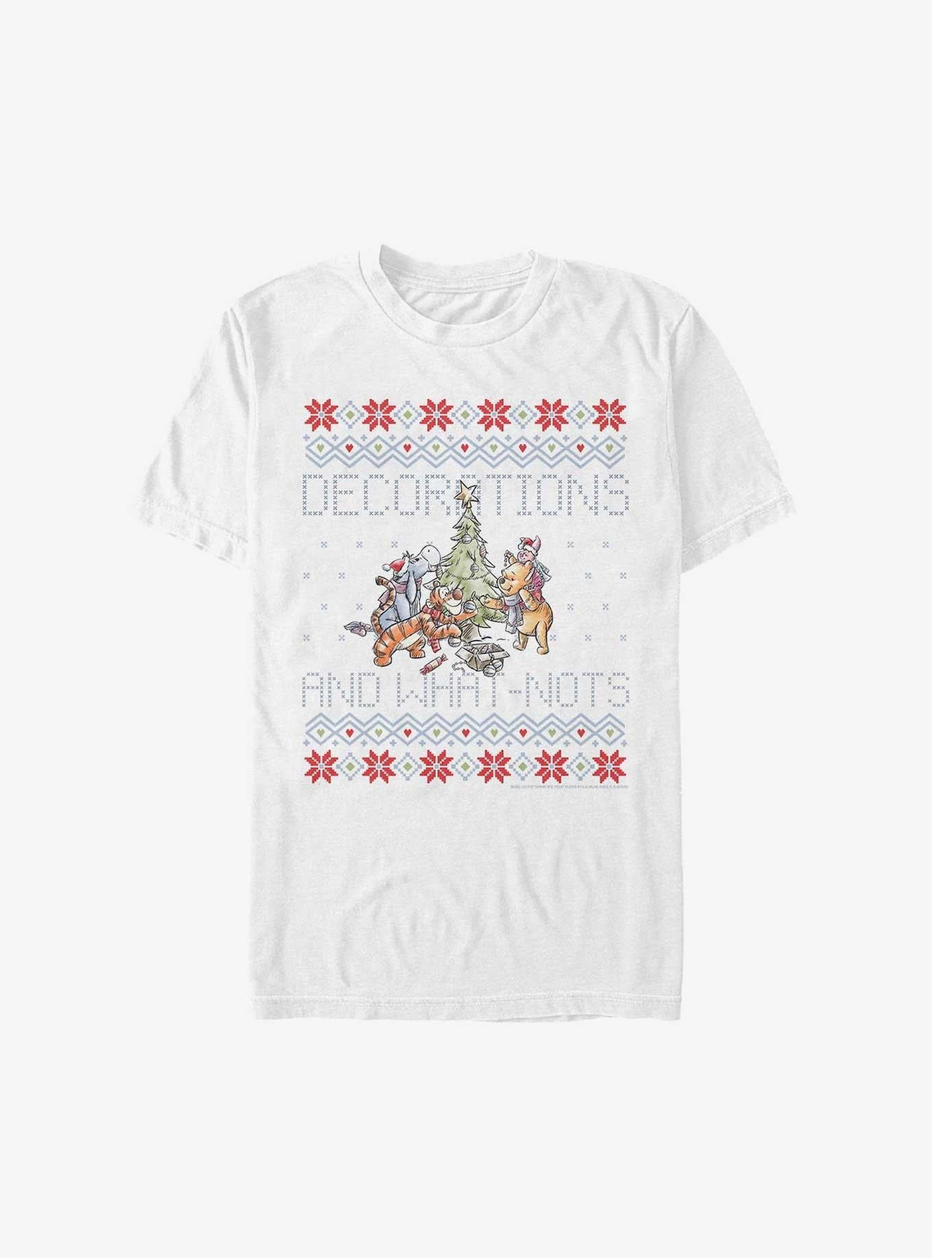 Disney Winnie The Pooh Decorations And What-Nots Ugly Christmas Extra Soft T-Shirt T-Shirt | Trending Streetwear Style | High Demand Item